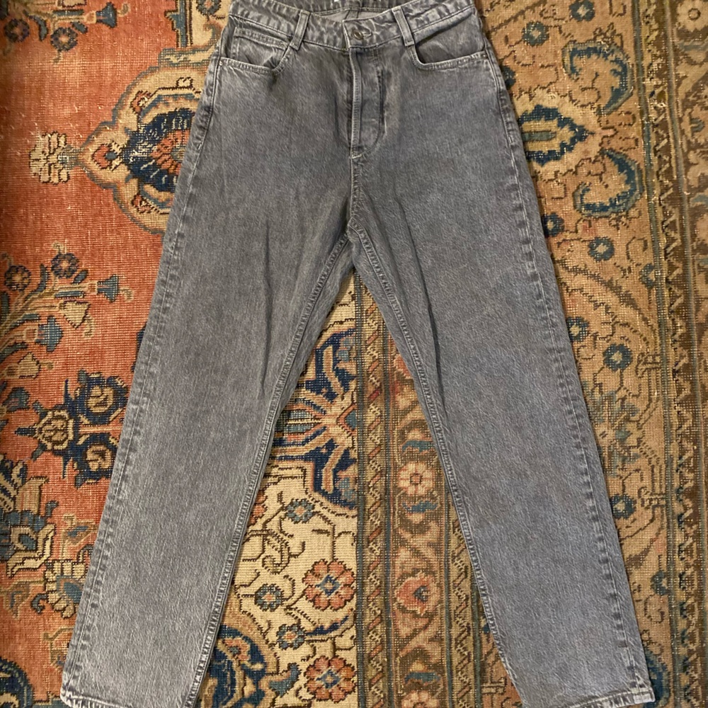 Zara straight leg  Gray Denim size 4